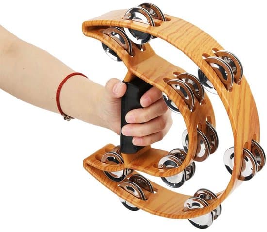 Dailygoods - Dobbelt række tamburin - Ergonomisk greb