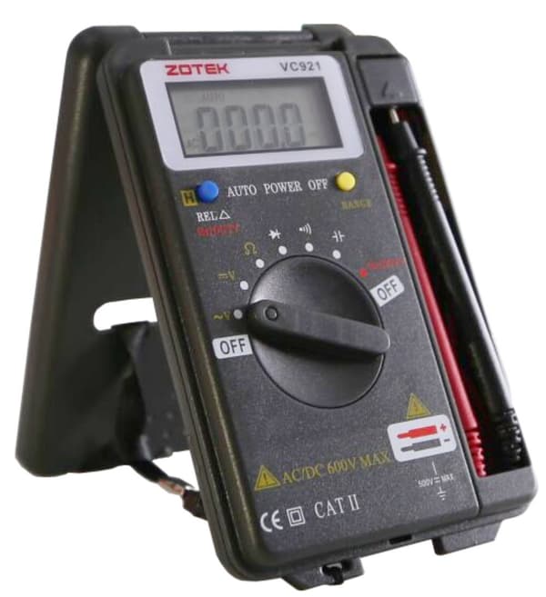 Digitalt multimeter - Auto-Scan Lommemultimeter - Multifunktionstester - DC - AC Spænding - Strømmodstandsmåling - VC921