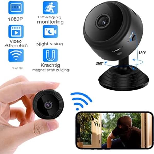 CCTV-kamerasystem - Trådlös Wifi-säkerhetskamera - Utomhus Wifi-säkerhetskamerasats - Svart