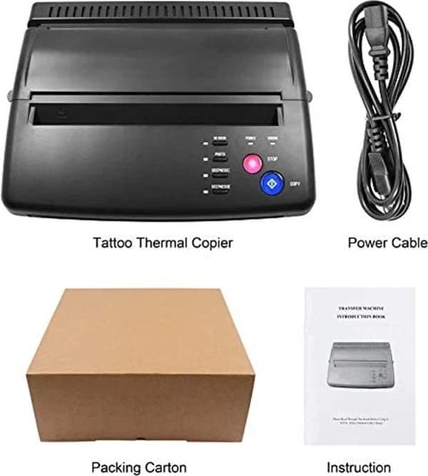Tatoveringsstencilprinter – Tatoveringsprinter – Termisk printer – Inkluderer overføringspapir
