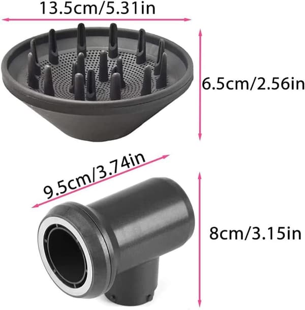 Velegnet til Dyson Air Conditioner hårtørrerdyse - tilbehørsadapter - HD0308 diffuser hårtørrerdyse