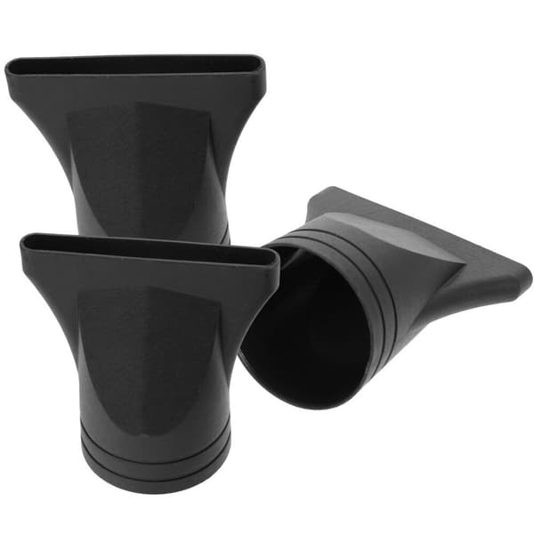 3-delt diffuser hårtørrer - til Ø 4,35-4,5 cm - 5*7,5*7,5 cm - Bred åbning - Hårstyling tilbehør - Erstatning - Universal - Sort