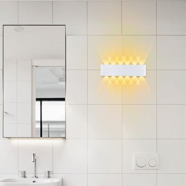 Holm vägglampa - Vit