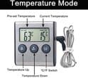 Kötttermometer - Köks termometer - Rostfritt stål - Digital - BBQ termometer - Med timer - Magnetisk - Termometer även Kött - BBQ - Ugn
