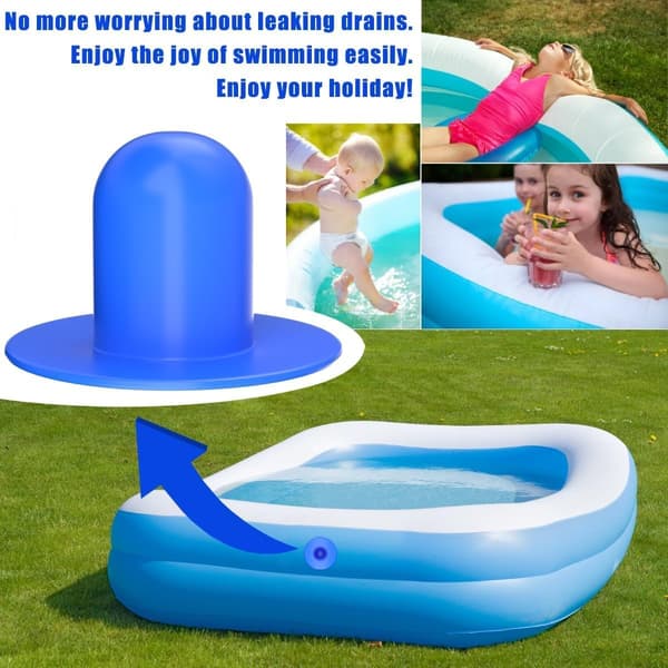 4-pack poolpluggar, väggpluggar för pooler, poolpluggar, poolsilhålsplugg, ersättningsplugg för ovanjordspool