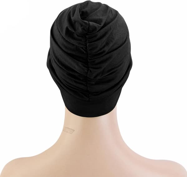 Badehætte til kvinder - Vandtæt - Elastisk badehætte til langt hår - Badehætte til piger - Strandbadehætte - Badeværelse - Spa