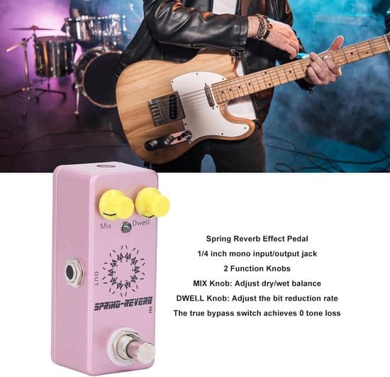 Spring Space Reverb-effektpedal för basgitarr - Spring Reverb-ljudeffektpedal