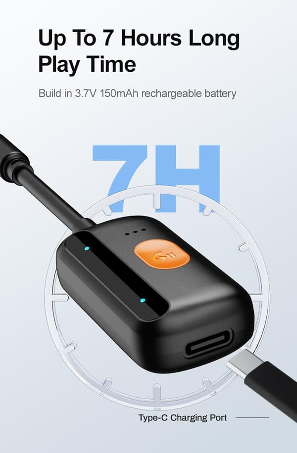 5.4 Bluetooth-sovitin meluneristyksellä 3,5 mm autoadapteri Bluetooth-autoadapterilla - langaton äänivastaanotin - 3,5 mm