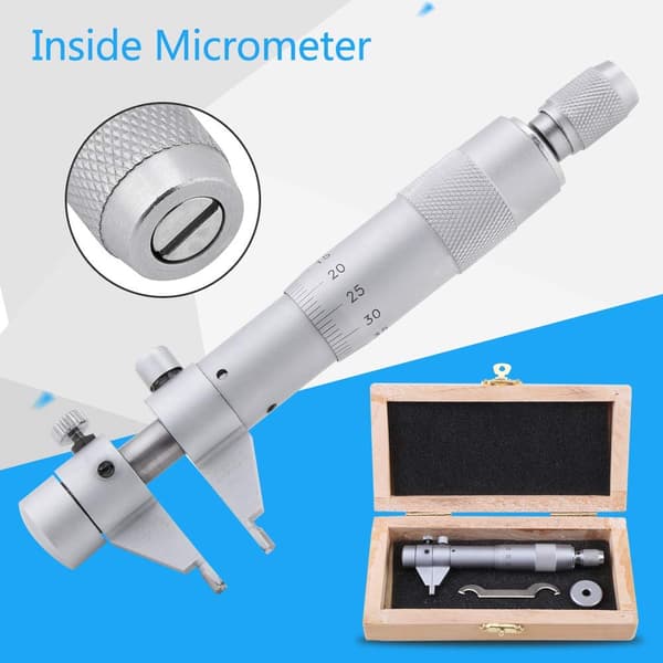 Innermikrometer - Innermikrometer, Borrhålsdiameter, Invändig mätare 5-30mm, Räckvidd 0.01mm noggrannhet, Innermikrometer