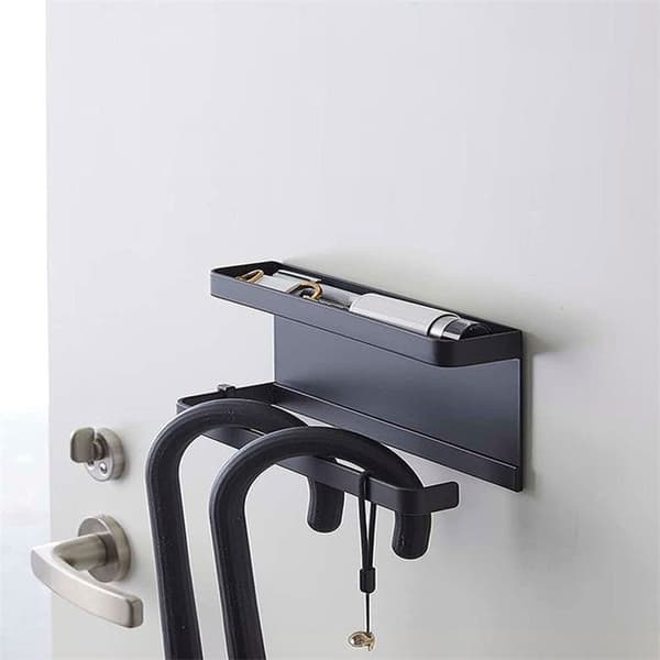 Sort magnetisk hylde - Praktisk organizer
