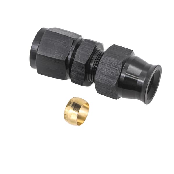 Stykker AN6 til 5/16\" Adapter, Brændstofslangefitting, Sort