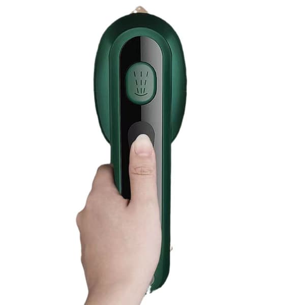 Bærbart mini-strygejern, let og handy design, grøn