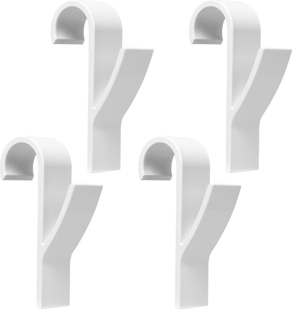 4x pyyhe-/vaatekoukku patteriin - lämmityksen ripustuskoukku - pyyhekuivaimen koukut - ripustuskoukku