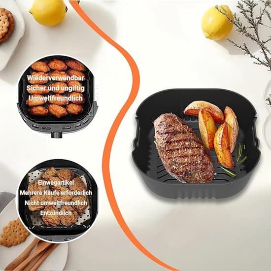 2 silikone bageforme til airfryer - passer til Philips Airfryer XL og XXL
