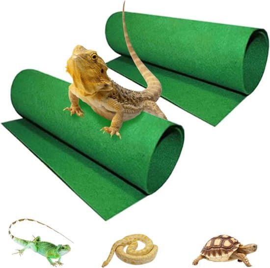2-pack - Reptilmattor - Reptilsimuleringsmattor - Golvmattor för husdjursburar - Substratfoder - 2-pack - 60 x 40 cm