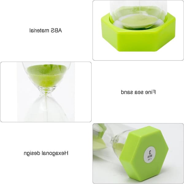 Timglas - 3 minuters timer - Kompakt och stötsäker design