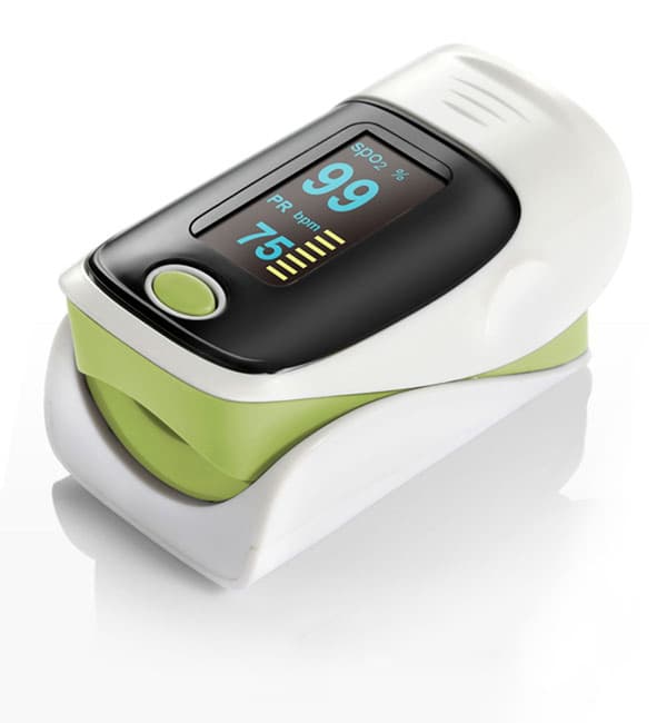 Fingertipspulsoximeter, hjertefrekvens, SPO2 - Farve: Grøn