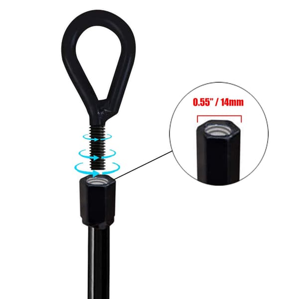 38,1 cm, Robust, Beskyttelse mod gravning, Telte, Gynger, Trampolin, 4 Stykker Sort