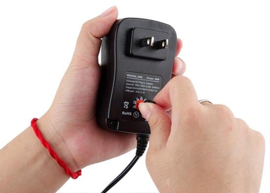 kappaletta - yleissovitinsovitin 12 voltin sovitin 1 - 12 voltin sovitin 9 voltin sovitin 6v - virtasovitin usb - Musta - Musta