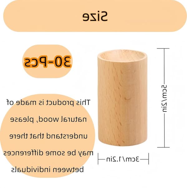 Træaroma-diffusere - Myggemiddel - Minidiffuser - Håndlavet - Rumduft - Duftdiffusion - Træduftsten - 30 stk.