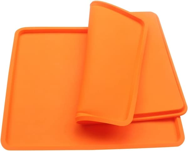 2-delt bageplade til roulade, bageværktøj, silikone bageform med non-stick belægning, 30,5*22*1,5 cm
