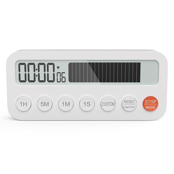 Visuell timer, nedräkningstimer, kökstimer, tidsplanerare för studenter, digital klocka