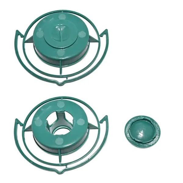 5-delt fuglefoderstation til plastikflasker (12,5x3,8 cm), udendørs havefoderautomat