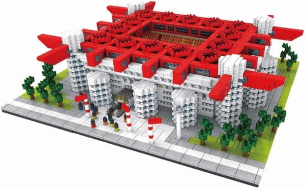 Miniature VM Fodboldtrofæ Byggesæt - Byggeklodsmodel