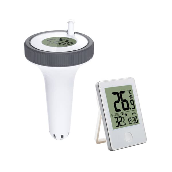 Pooltermometer - flytande pooltermometer - Flytande vattentermometer - Vattentermometer med LCD-skärm - för pool - bad - jacuzzi