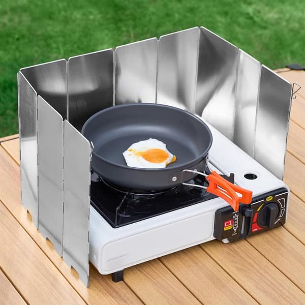 10 delar - vindskydd för matlagning