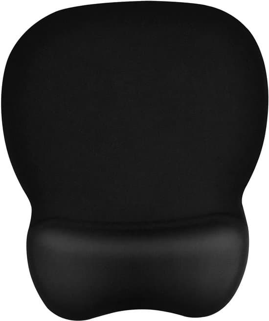 musemåtte - musemåtte med håndledsstøtte - Gaming Musemåtte - Musemåtte med hukommelsesskum håndledsstøtte og skridsikker base - Ikke-sort - 24 × 20,5 cm
