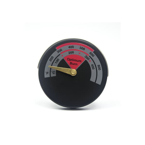 Magnetisk termometer för vedeldare och spisar, röd, 63 mm