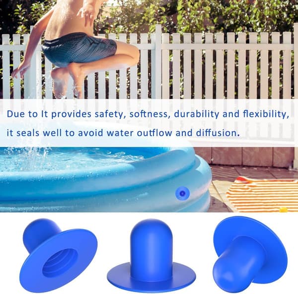 4-pack poolpluggar, väggpluggar för pooler, poolpluggar, poolsilhålsplugg, ersättningsplugg för ovanjordspool