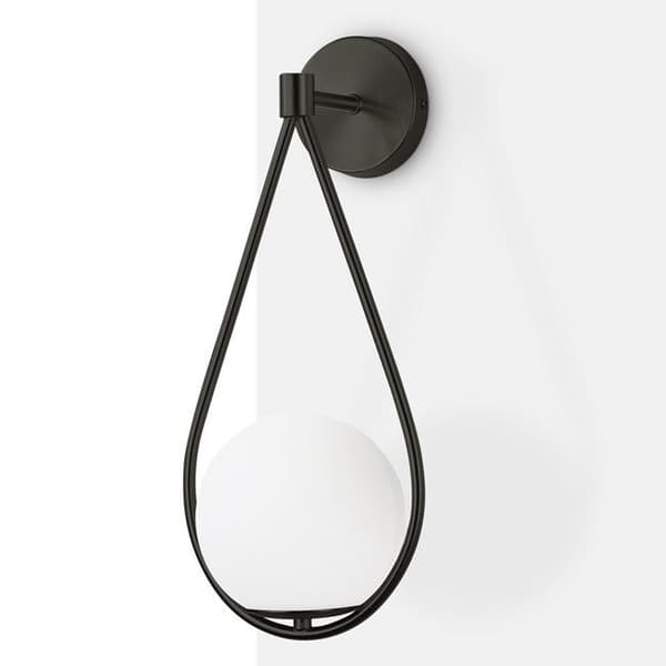 Vägglampa i glaskula - E14