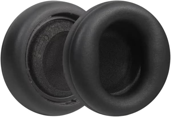 Velegnet til Microsoft Microsoft Surface Headphone Case Hovedtelefoner 1. generation 2. generation ørebetræk Svamp Læderpude (Sort)
