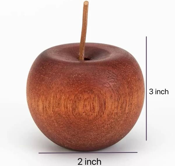 2-pak trææbleformede diffusere - Små - Passive oliediffusere - Aromaterapi - Rund model med træårer - 2-pak