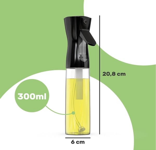 2 stk., 300 ml, oliedispenser, spraydåse til olivenolie og eddike til madlavning