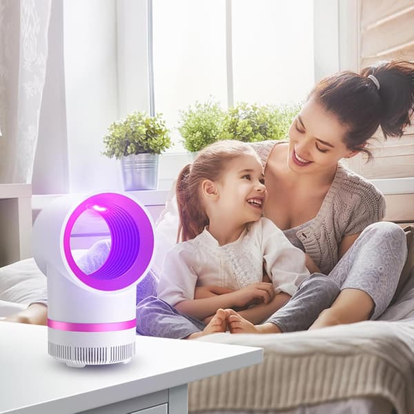 Avancerad flugfångare, elektrisk flugfälla för sovrum, vardagsrum, uteplats, inomhus (vit)