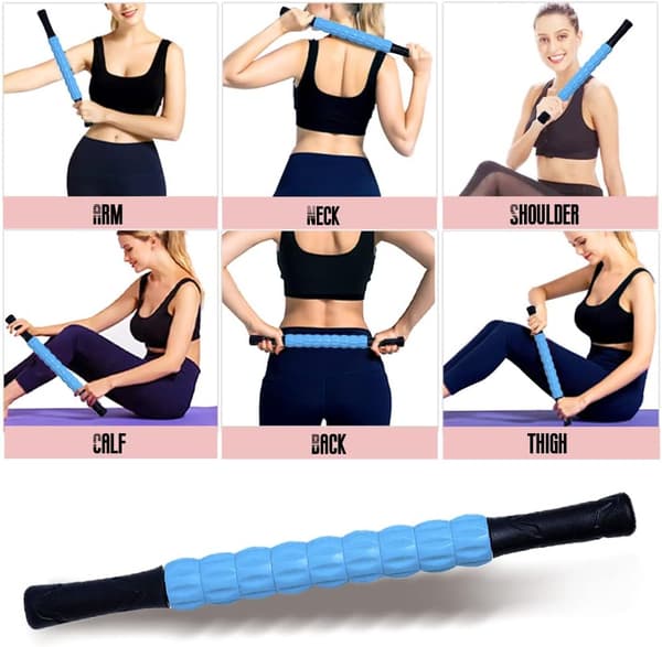 Muskelmassagerulle - Stick Roller - Triggerpunkt - Blå