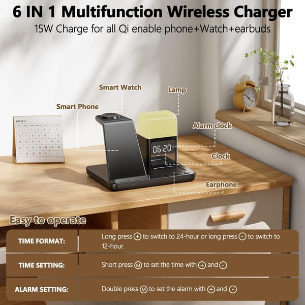 Magnetisk trådløs ladestation egnet, 18W, sort, til iPhone-brug, magnetisk trådløs ladestation egnet til iPhone