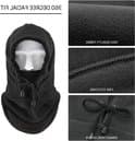 Dailygoods - Multifunktionel Sort Balaclava til Vinter Udendørs Aktiviteter