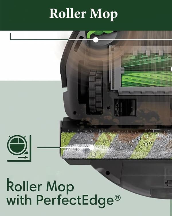 705 Combo Rullemoppe til iRobot Roomba Max 705 Combo/Max 706 Combo Robotstøvsuger