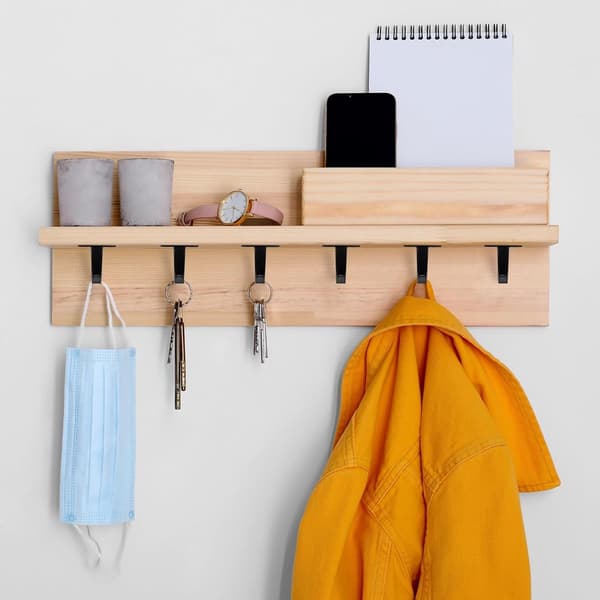 Sorte loftkroge - 10 stk. - rustfrit stål - holdbare