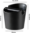 Kaffebankeboks 4,9 tommer - Kaffebankeboks sort - Kaffegrumsbankeboks - Kaffebankeboks lille - Bankeboks mini - Sort - 4,9 tommer