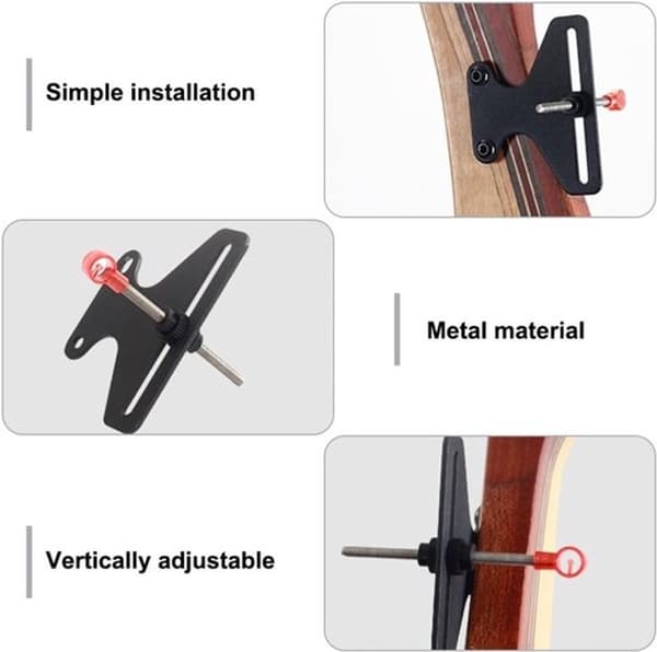 Sikte med en stift - böjd båge - höjdjusterbart - för precisionsskytte