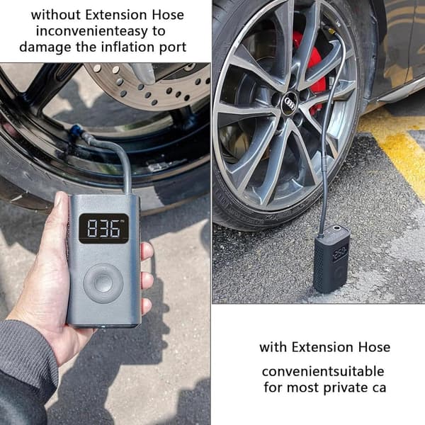 Solidchoice - 16 cm flexibel gummislang för bil och cykel