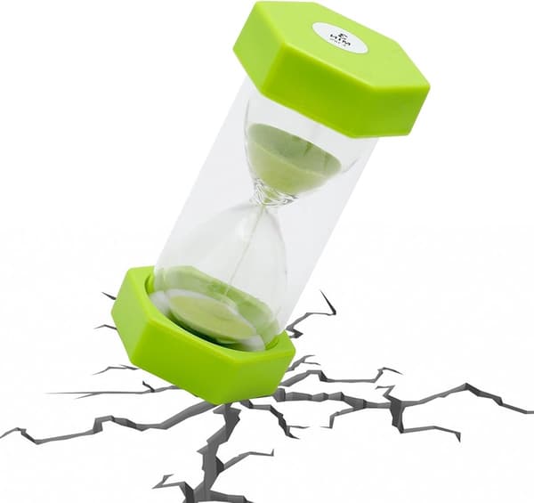 Timglas - 3 minuters timer - Kompakt och stötsäker design