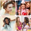 220-delars silverhåraccessoarer för flätor och dreadlocks