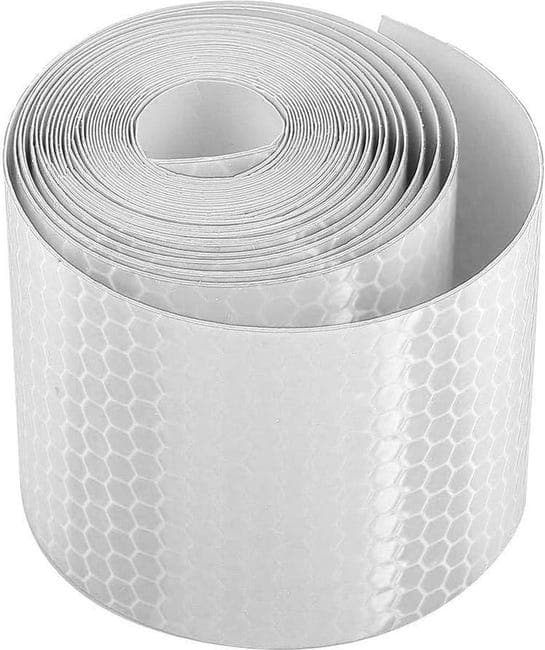 Reflextejp - Vit - 5cm x 300cm - Reflextejp - Självhäftande - Reflextejp - Reflexrulle