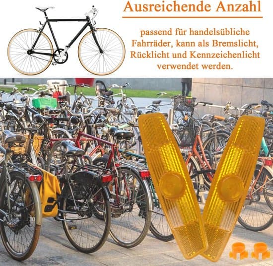 Cykelegerreflekser - 8 Stykker - Cykelrefleksæt - Sikkerhedsreflekser til Mountainbikes